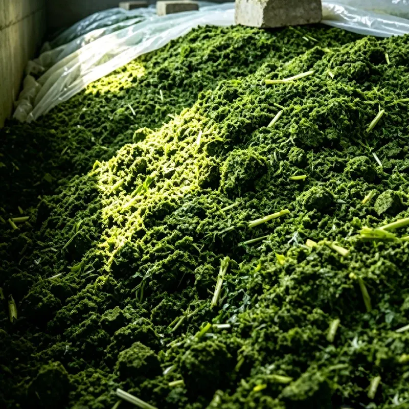 Langdurig gefermenteerde maïskuilvoer