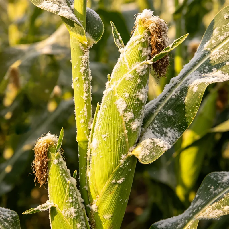 Stabiel gefermenteerd maïskuilvoer van hele planten